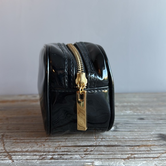Tory Burch Black Patent Leather Small Cosmetic Case - Picture 3 of 6